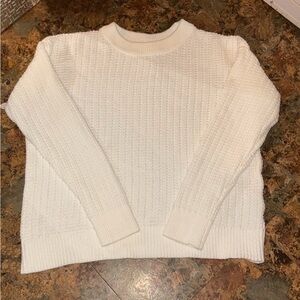 Classic Cream Crewneck Women’s Sweater